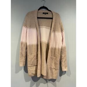 Chloe + Jasmine Ribbed Open Front Cardigan – Size L